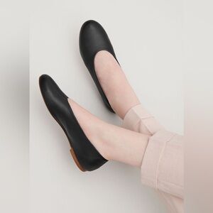 COS Black Leather Flats